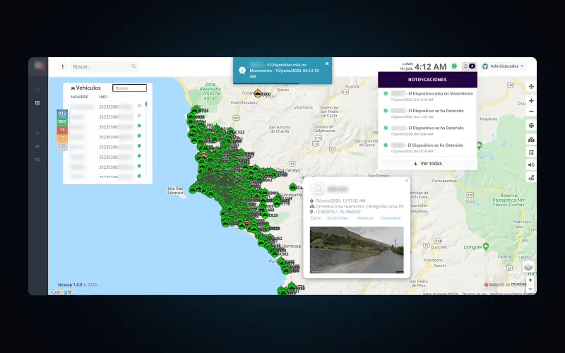 Plataforma GPS de flotas